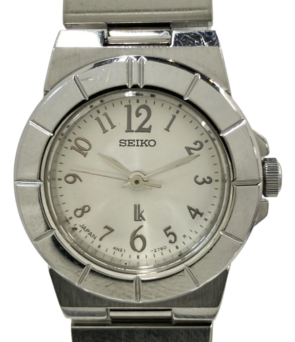 SEIKO 腕時計 lk ルキア クオーツ シルバー 4N21-1130 レディース セイコー