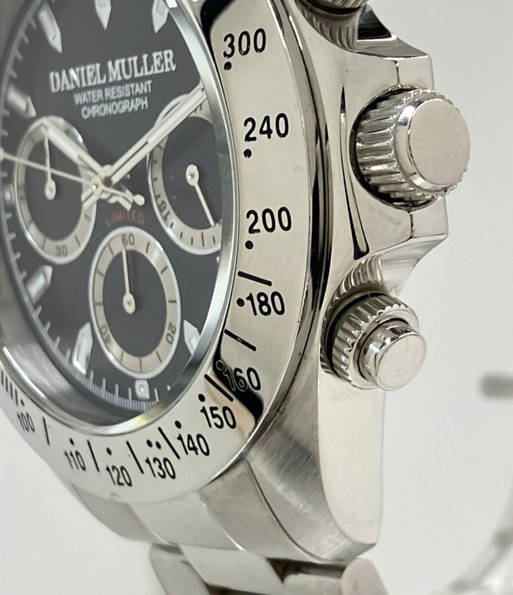 DANIEL MULLER 腕時計 クオーツ ブラック DM-2003 メンズ ダニエル・ミューラー