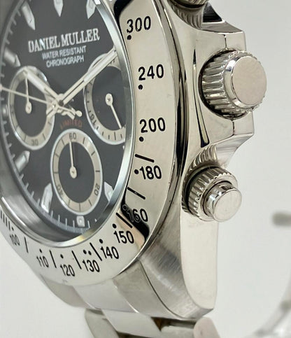 DANIEL MULLER 腕時計 クオーツ ブラック DM-2003 メンズ ダニエル・ミューラー