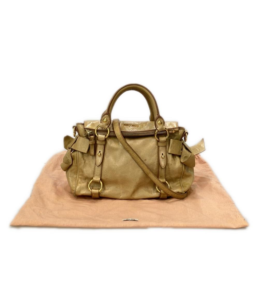 Miu Miu 2way ハンドバッグ ショルダーバッグ 斜め掛け レディース ミュウ ミュウ