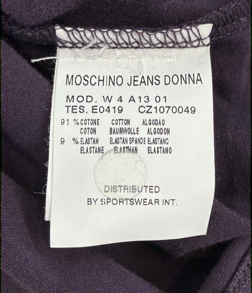 美品 モスキーノジーンズ 半袖プルオーバーパーカー レディース SIZE 42 (M) MOSCHINO JEANS