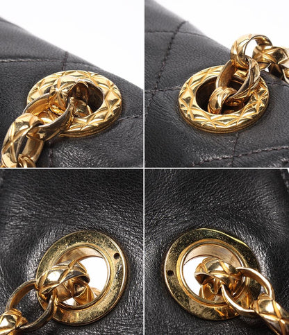 CHANEL チェーンショルダーバッグ ミニマトラッセ ゴールド金具 ラムスキン 2番台 レディース シャネル