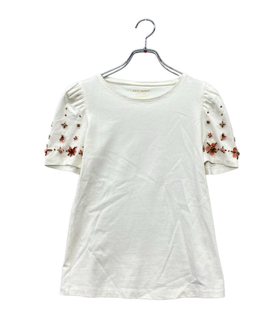 Kate Spade New York 半袖 ビーズ刺繍 Tシャツ レディース SIZE XS ケイトスペード ニューヨーク