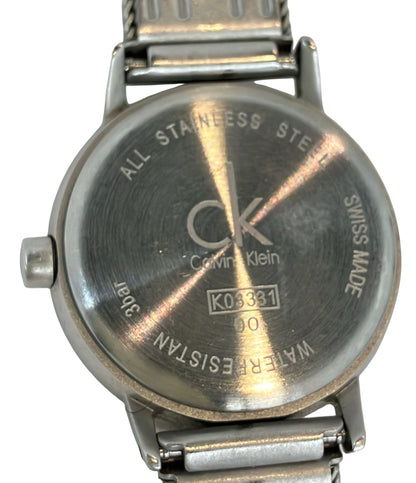 美品 Calvin klein 腕時計 クオーツ シルバー K03331 レディース カルバンクライン