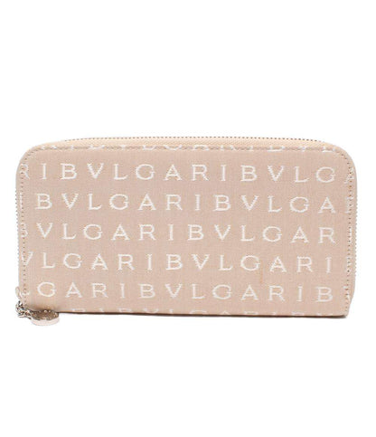 美品 BVLGARI ラウンドファスナー長財布 レディース ブルガリ