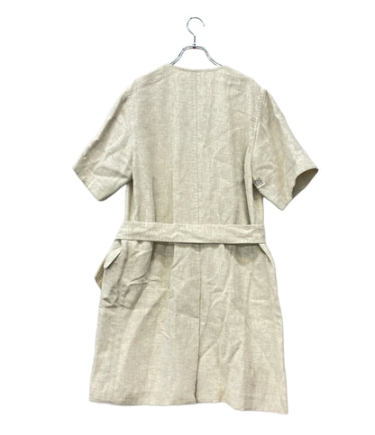 S'MAX MARA 半袖ジャケット タグ付き  コート リネン ライトグレー レディース SIZE 42 (M) エス マックスマーラ