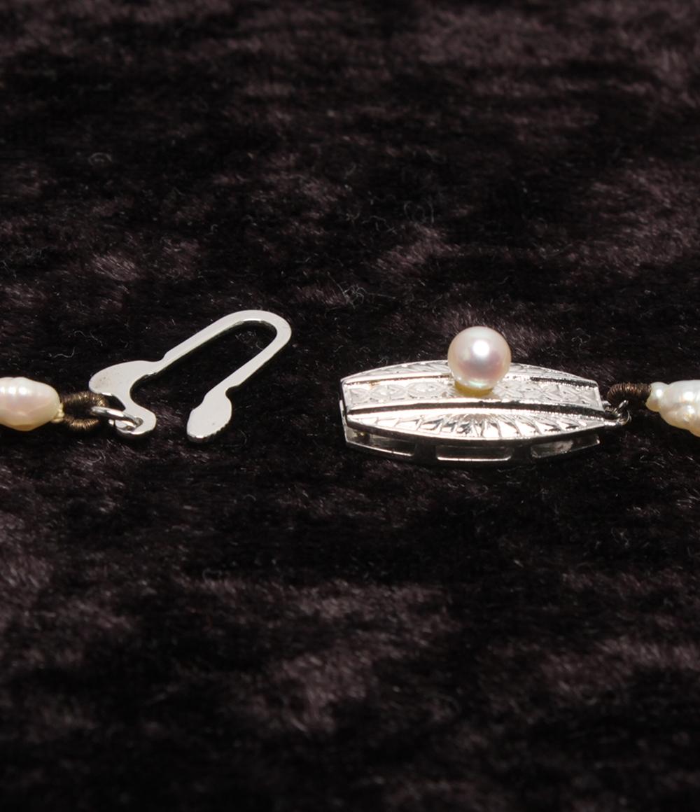 ロングネックレス SV 淡水パール レディース