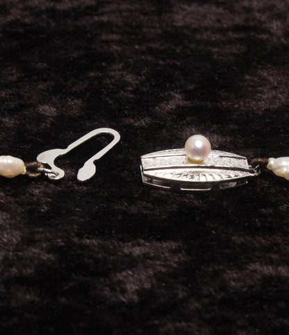 ロングネックレス SV 淡水パール レディース