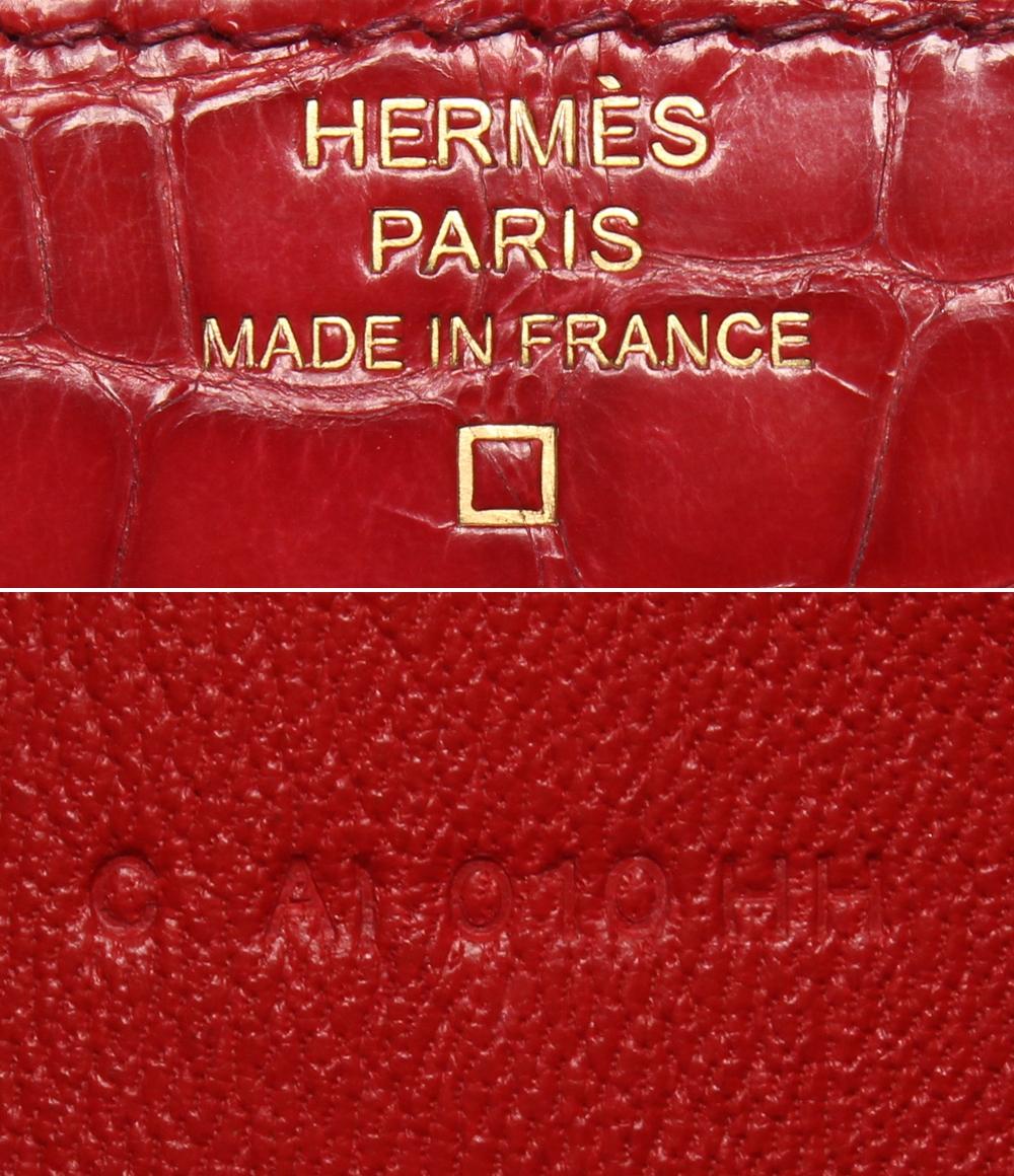エルメス 長財布クロコダイル アリゲーター C刻印 コンスタンスロング レディース HERMES