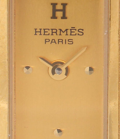 エルメス 腕時計 ○Z刻印 ゴールド金具 イエローベルト ケリーウォッチ クオーツ ゴールド レディース HERMES