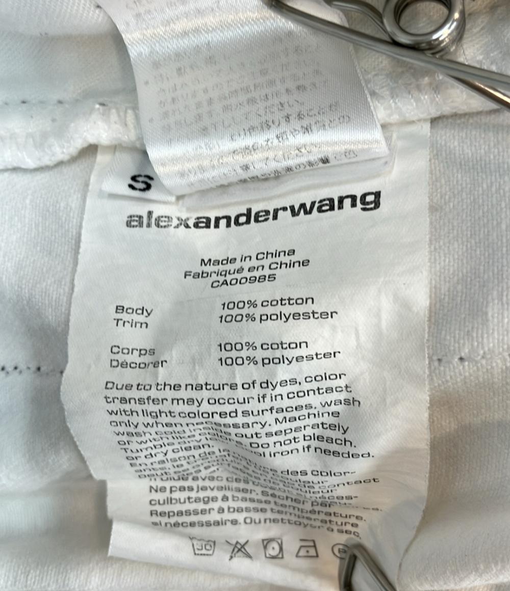 Alexander Wang トラックパンツ サイドロゴテープ デニム生地 イージー Logo Tape Track Pants メンズ SIZE S アレキサンダーワン