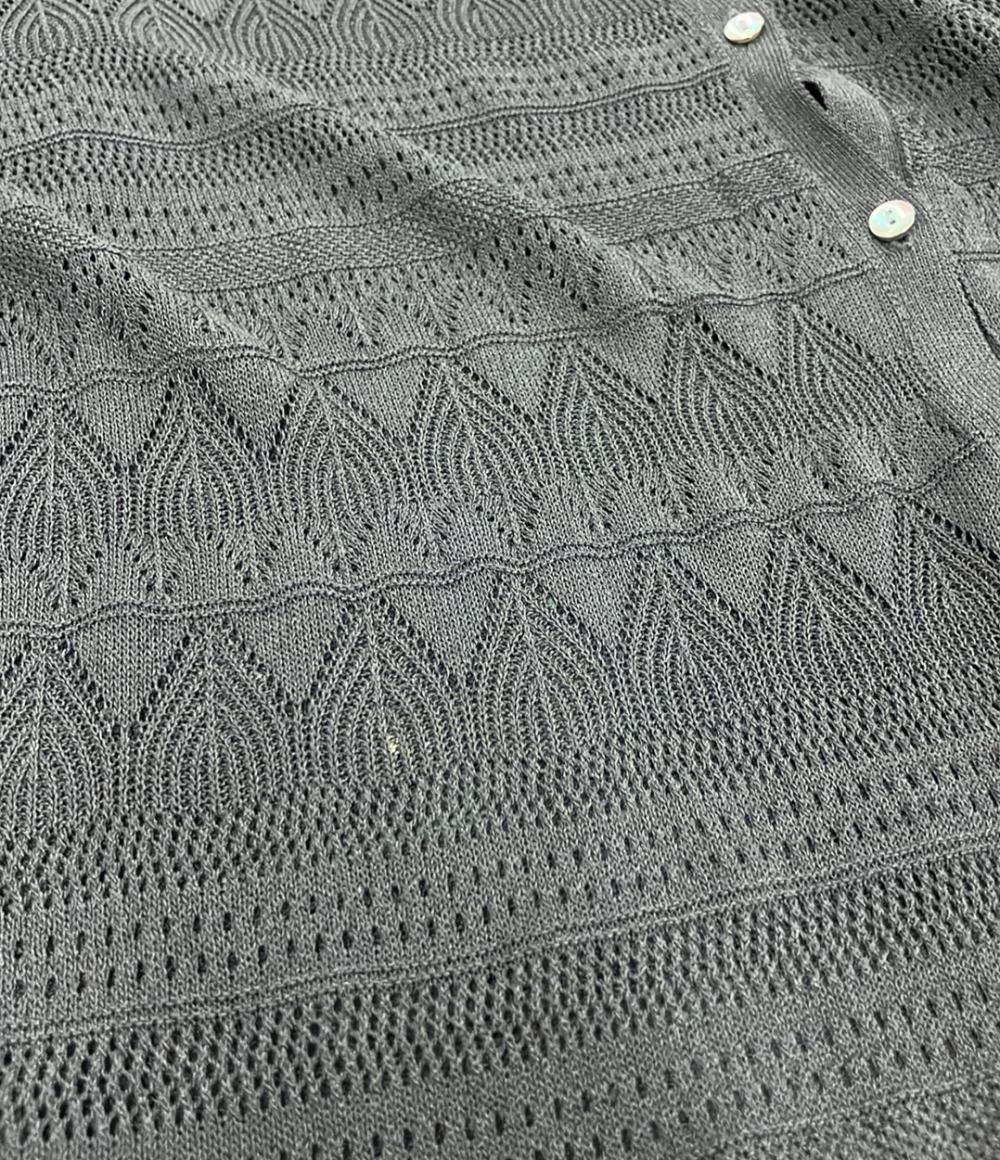 美品 メゾンドプラージュ ノーカラーシアーロングカーディガン レディース maison de plage