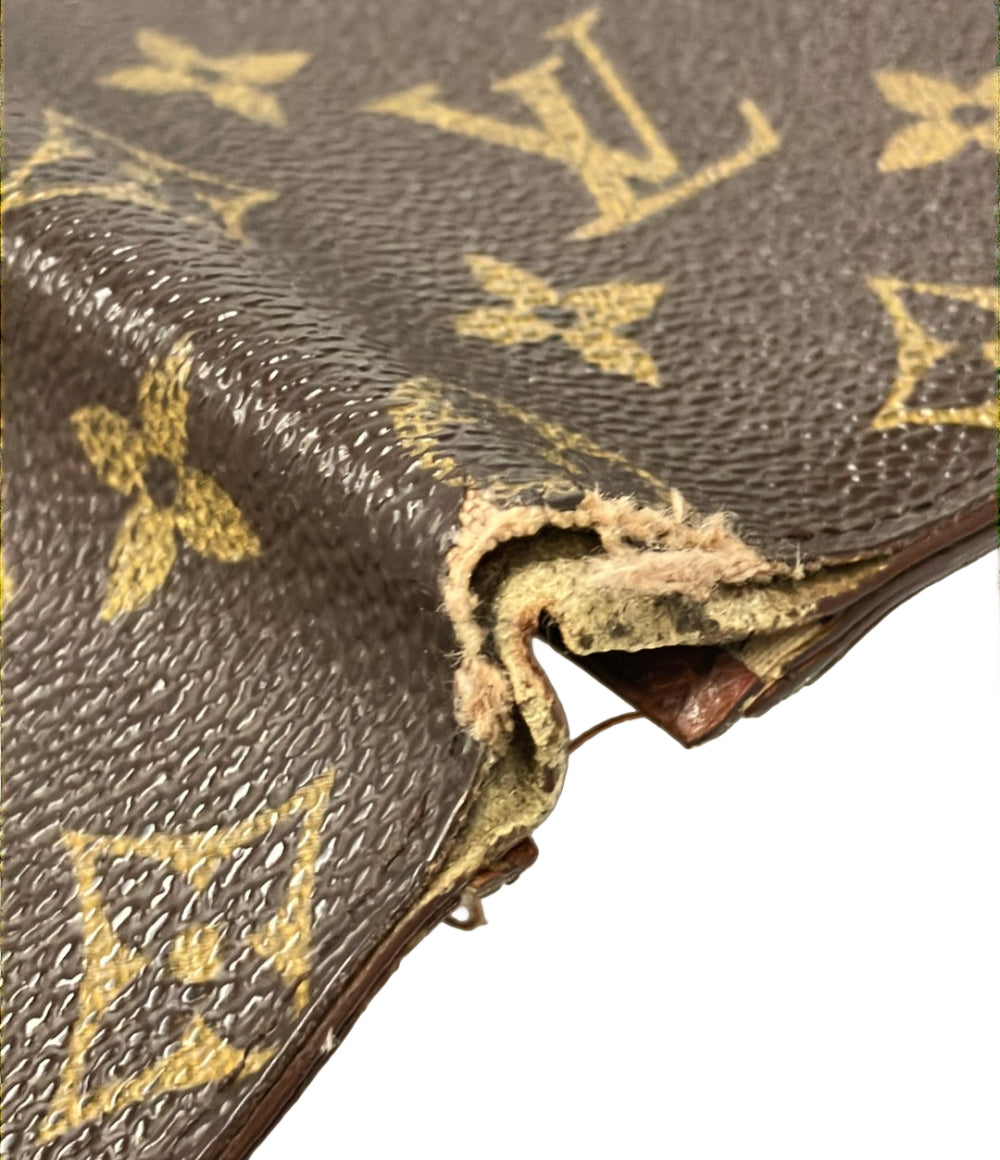 訳あり LOUIS VUITTON 長財布 ポルト バルール カルト クレディ モノグラム M61823 メンズ レディース ルイ・ヴィトン