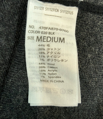 nagonstans 長袖カーディガン ダブルフェイス フロントボタン 470FA870-0700 レディース SIZE M ナゴンスタンス