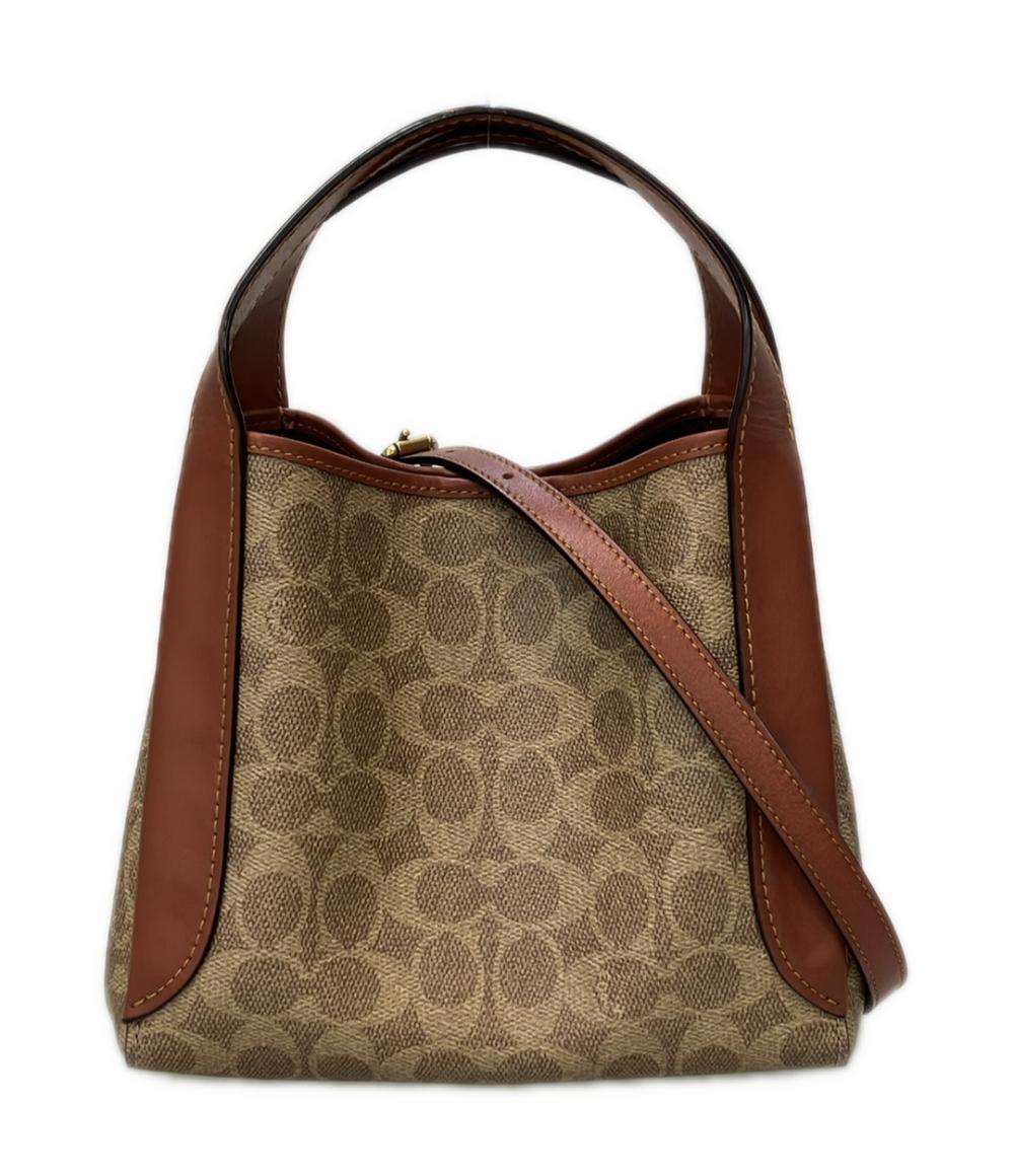 美品 COACH 2way ハンドバッグ ショルダーバッグ 斜め掛け ハドリー ホーボー21 シグネチャー 79251 レディース コーチ