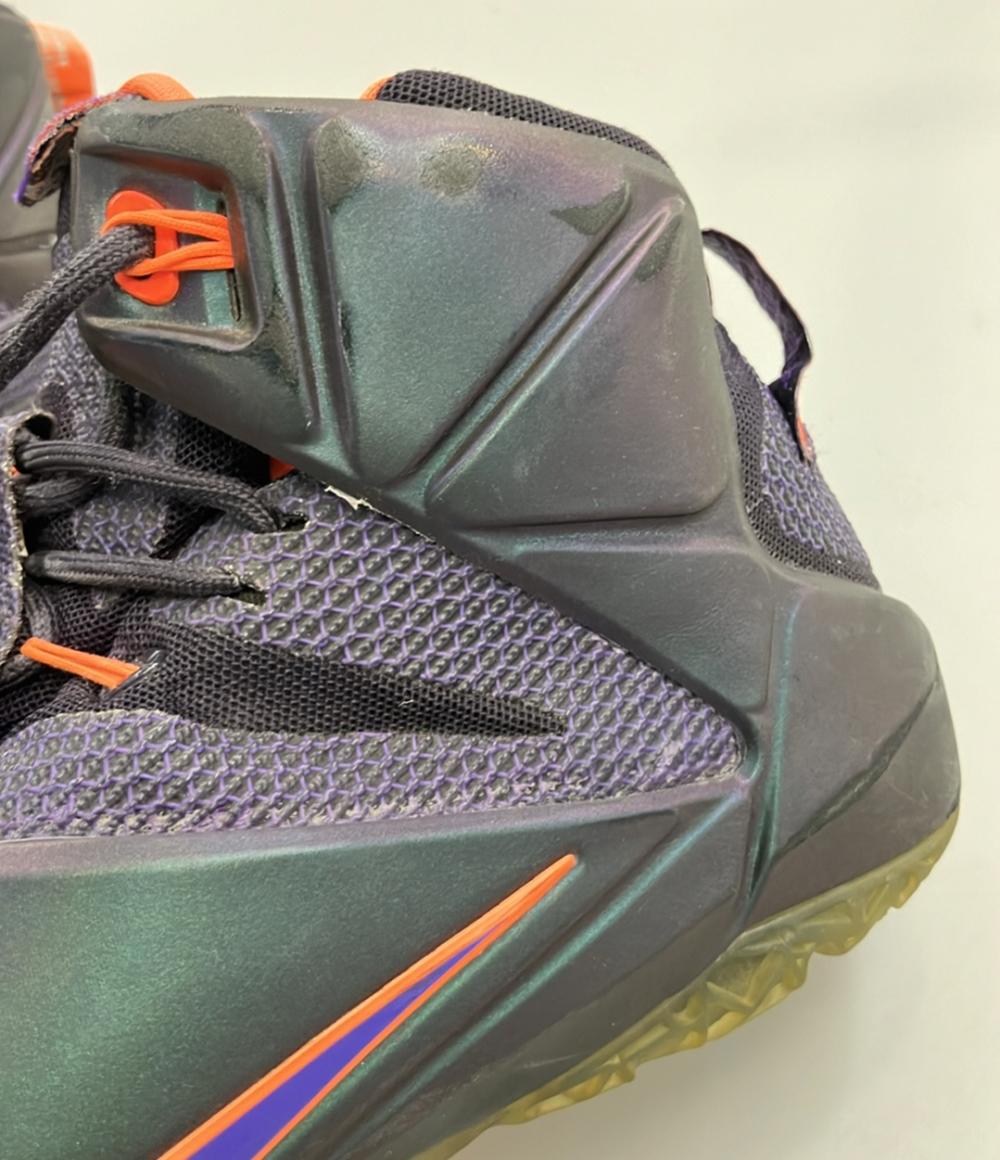 訳あり ナイキ ミドルカットスニーカー LEBRON 12 684593-583 メンズ SIZE 30.0 (XL) NIKE