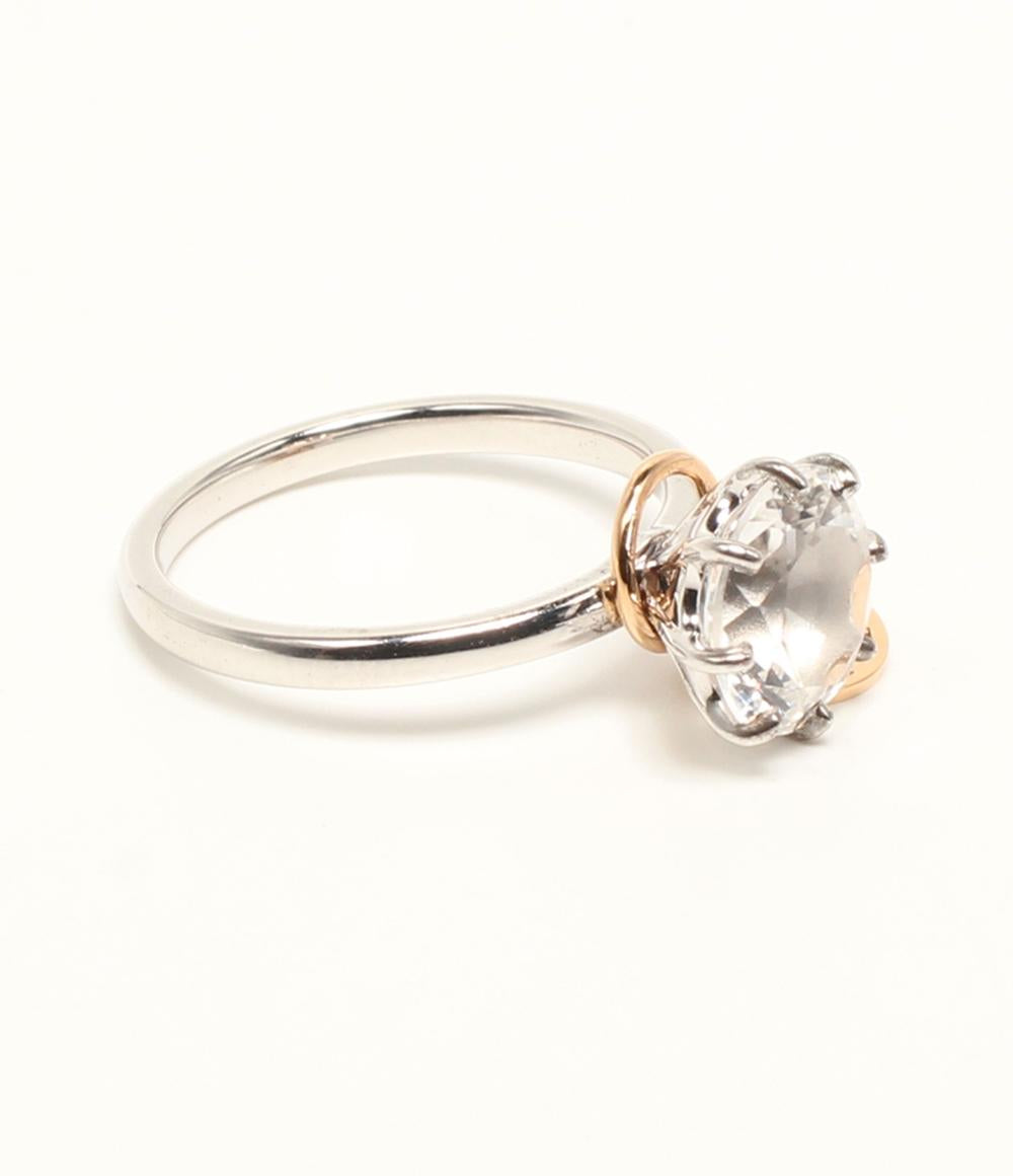 美品 NIWAKA リング 指輪 SV K18 PLEDGE レディース SIZE 7号 ニワカ