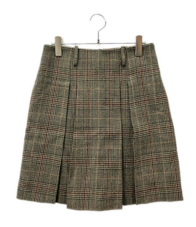 美品 MADISON BLUE グレンチェック柄 プリーツスカート MB224-6017 レディース SIZE 01 (S) マディソンブルー
