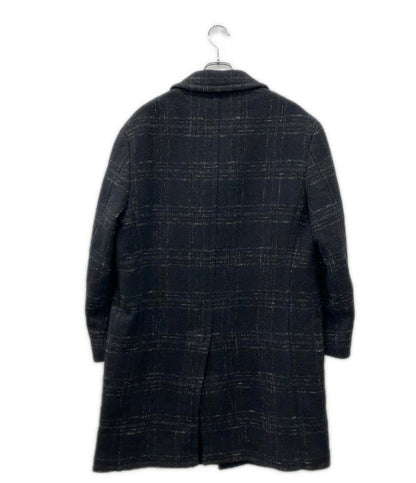 CANALI black edition チェック柄 コート メンズ SIZE 52 (XL) カナーリ ブラック エディション