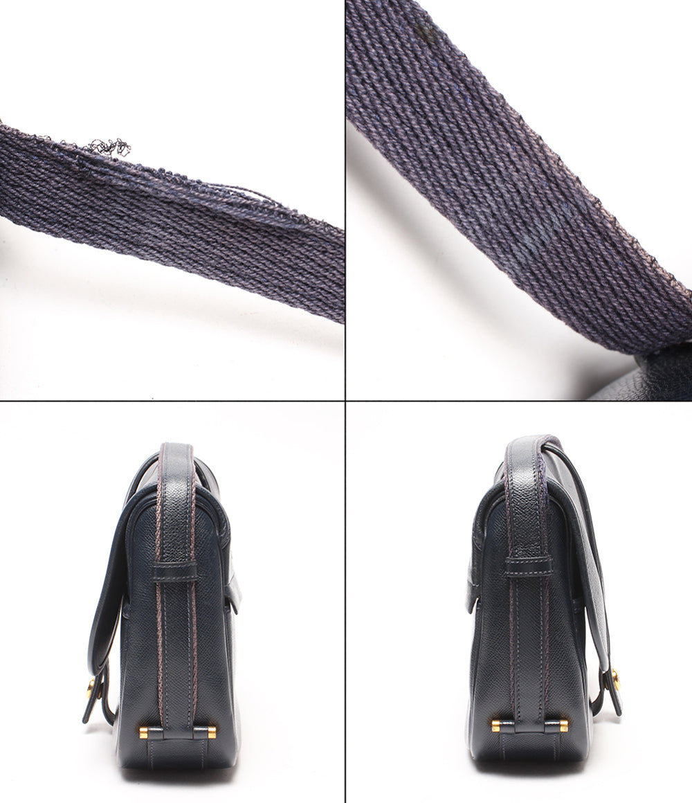 HERMES ショルダーバッグ 肩掛け 〇R刻印 1988年製 ゴールド金具 ヌメア レディース メンズ エルメス