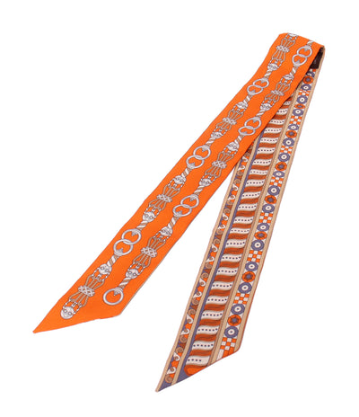 美品 HERMES スカーフ シルク100% ツイリー レディース エルメス