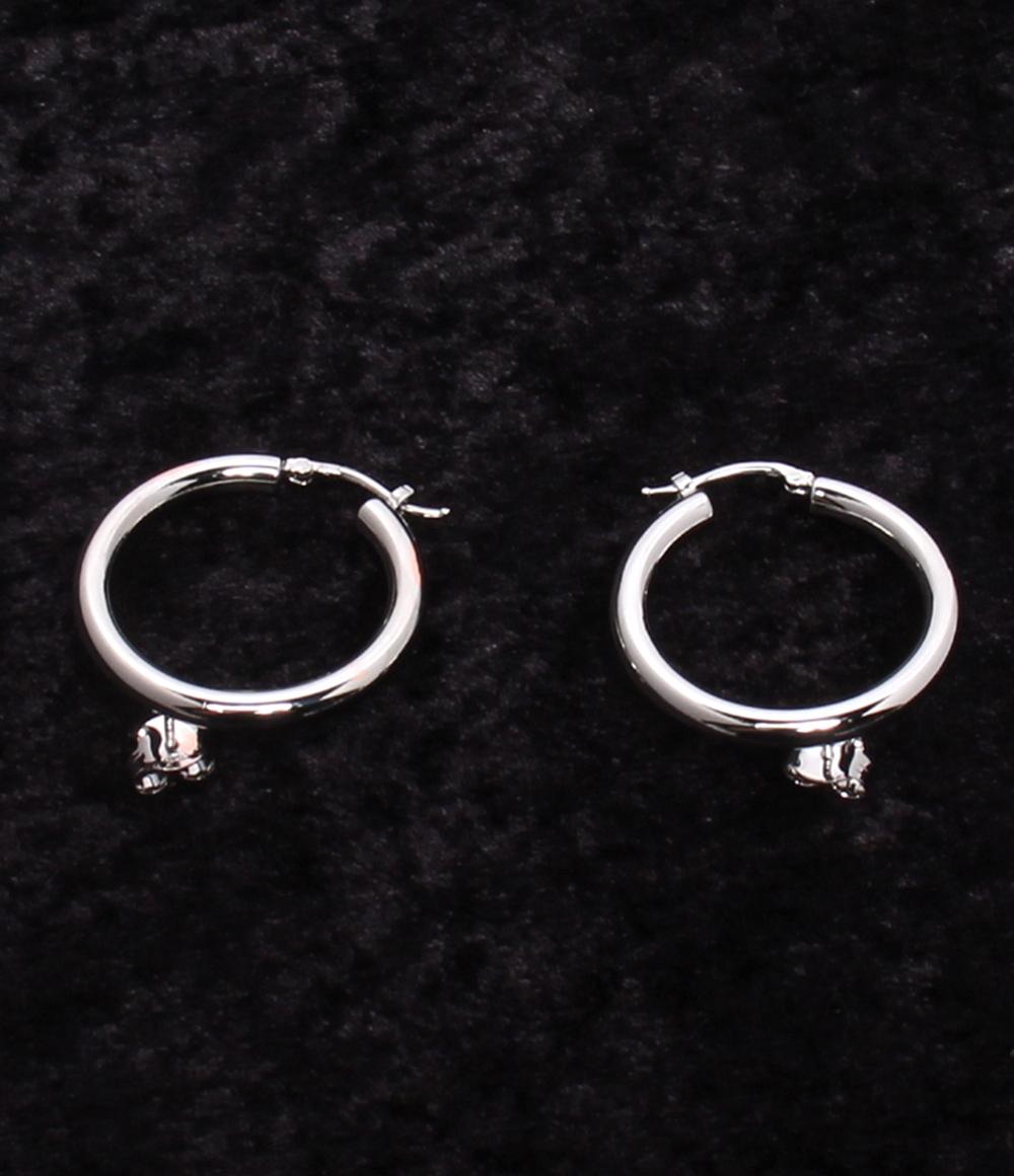 美品 エムエムシックス ピアス SV925 フープ レディース MM6