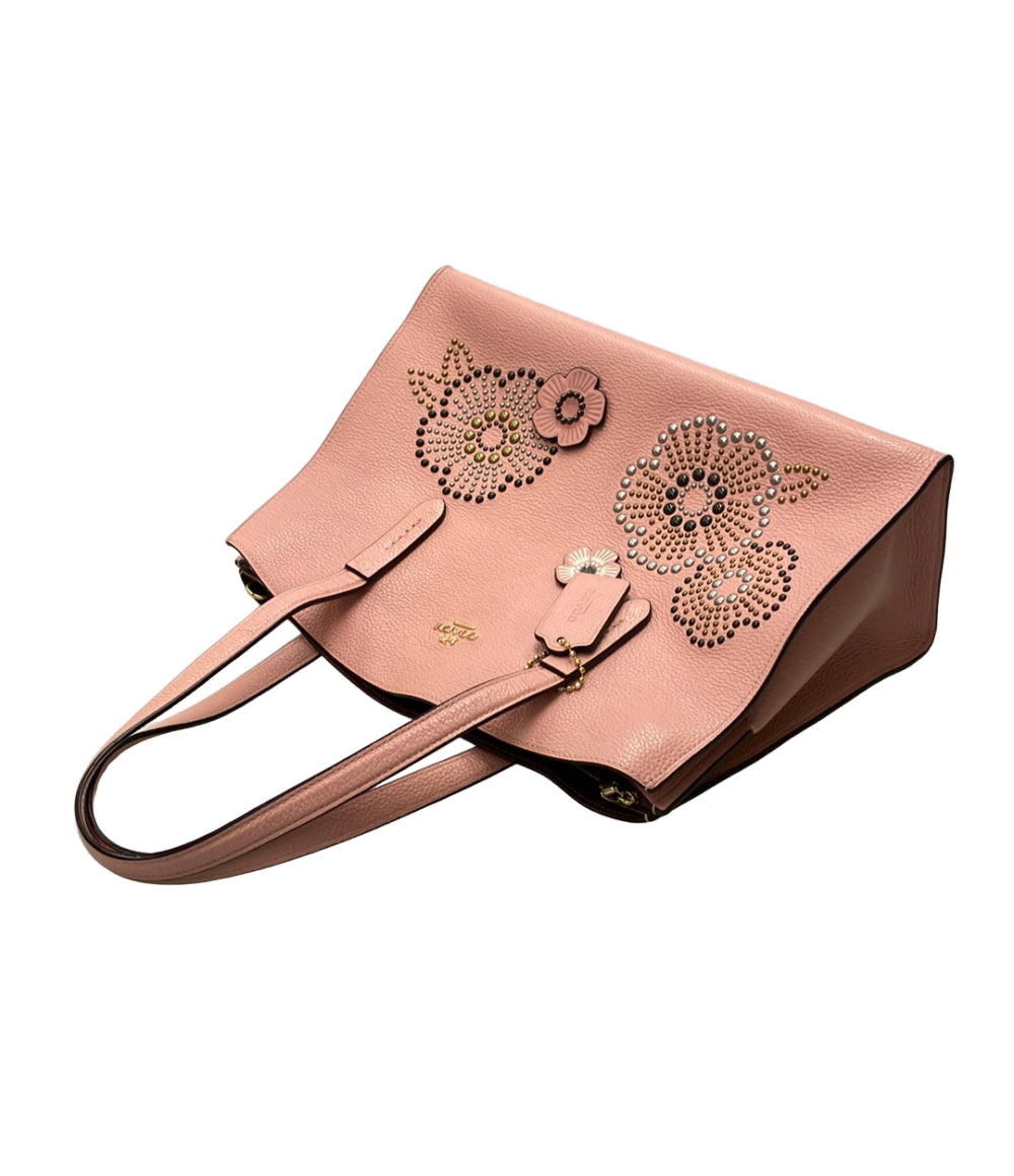 美品 COACH 2WAY トートバッグ ショルダーバッグ 斜め掛け 花柄 26891 レディース コーチ