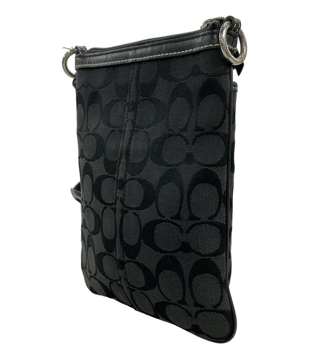 COACH ショルダーバッグ 斜め掛け キャンバス レザー シグネチャー F06016 レディース コーチ