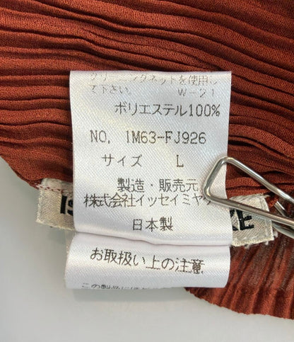 ISSEY MIYAKE 長袖Tシャツ プリーツ カットソー IM63-FJ926 レディース SIZE L イッセイミヤケ