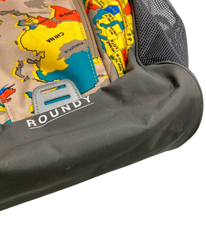 美品 THE NORTH FACE リュック デイパック 地図柄 ラウンディ Roundy NMJ72202 キッズ ザ・ノース・フェイス