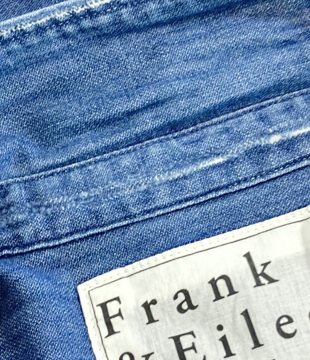 フランクアンドアイリーン 長袖デニムシャツ ダメージ加工 レディース SIZE XS (XS) Frank&Eileen