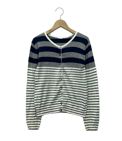 ジョンスメドレー 長袖カーディガン ボーダー レディース SIZE S (S) JOHN SMEDLEY