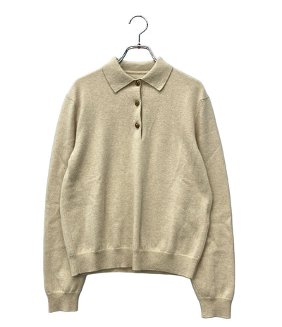 Loropiana クラシック・ポロ ベビーカシミヤ 長袖ニット FAO5738 レディース SIZE S ロロ・ピアーナ