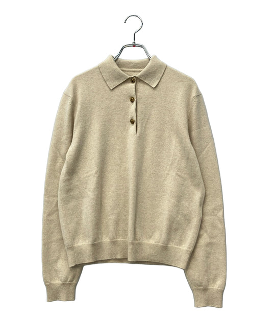 Loropiana クラシック・ポロ ベビーカシミヤ 長袖ニット FAO5738 レディース SIZE S ロロ・ピアーナ