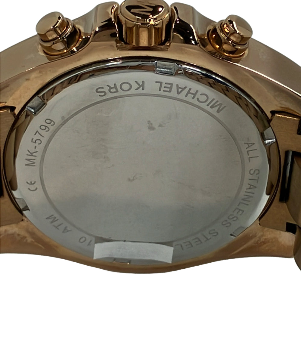 MICHAEL KORS 腕時計 クオーツ ピンクゴールド MK5799 メンズ マイケル