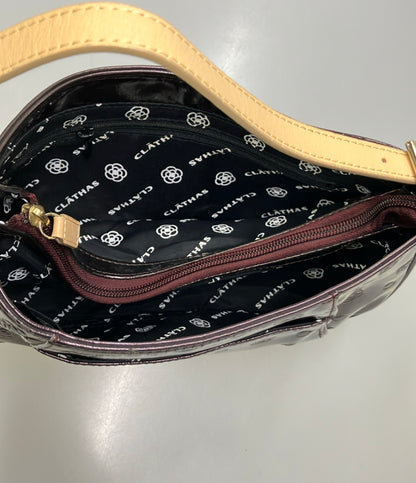 CLATHAS ショルダーバッグ 肩掛け エナメル レディース クレイサス