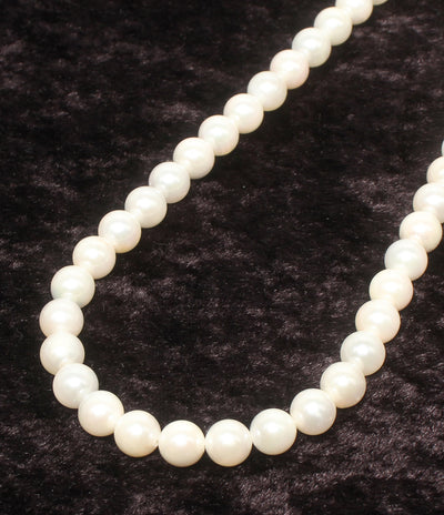 美品 ネックレス パール7.5-8.0mm SILVER レディース