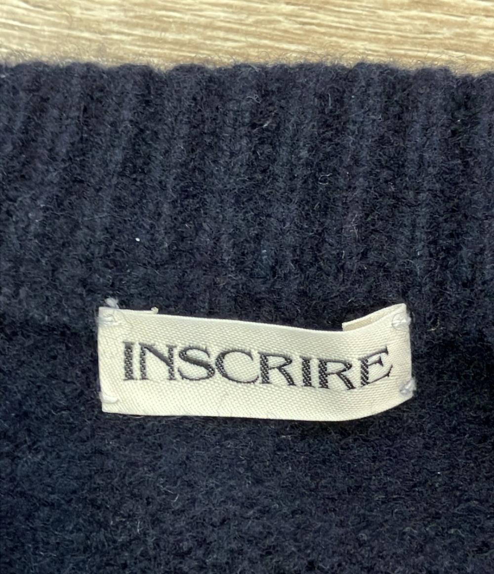 INSCRIRE 長袖ニット ショート丈 プルオーバー 124AW レディース SIZE F (M) アンスクリア