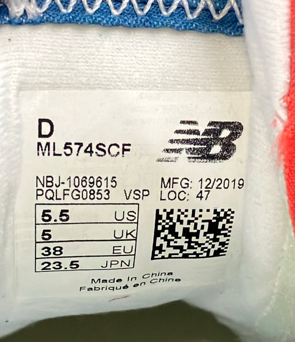 美品 NEW BALANCE ローカットスニーカー ML574SCF レディース SIZE 23.5 ニューバランス