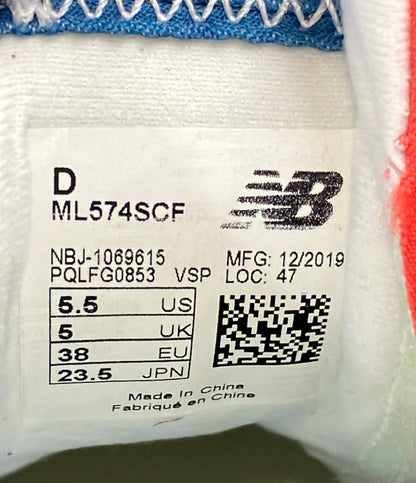 美品 NEW BALANCE ローカットスニーカー ML574SCF レディース SIZE 23.5 ニューバランス