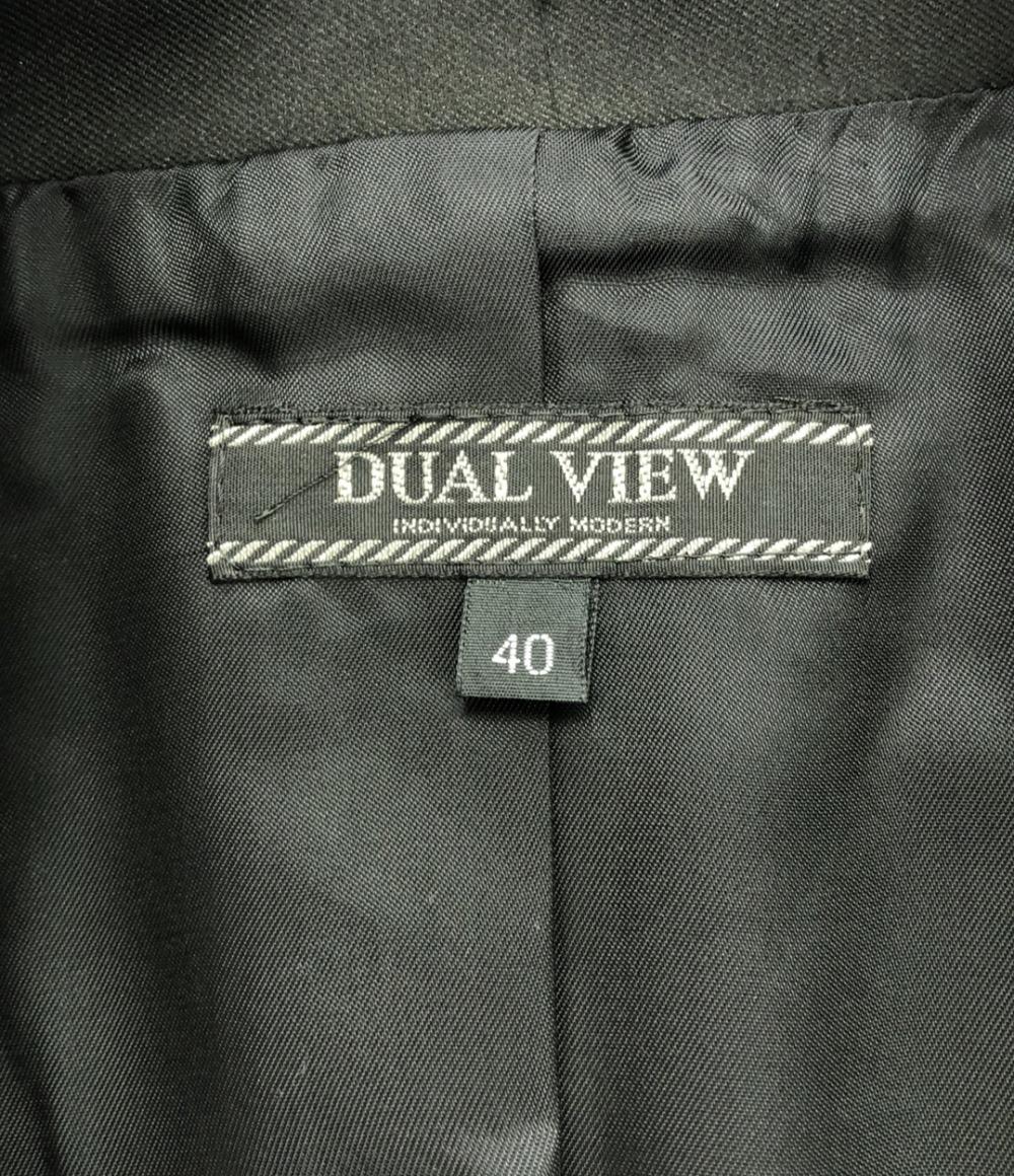 美品 デュアルヴュー ボタンレスチェスターコート レディース SIZE 40 (M) DUAL VIEW