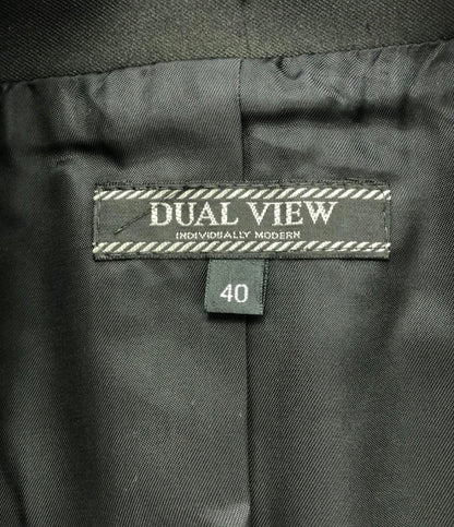 美品 デュアルヴュー ボタンレスチェスターコート レディース SIZE 40 (M) DUAL VIEW