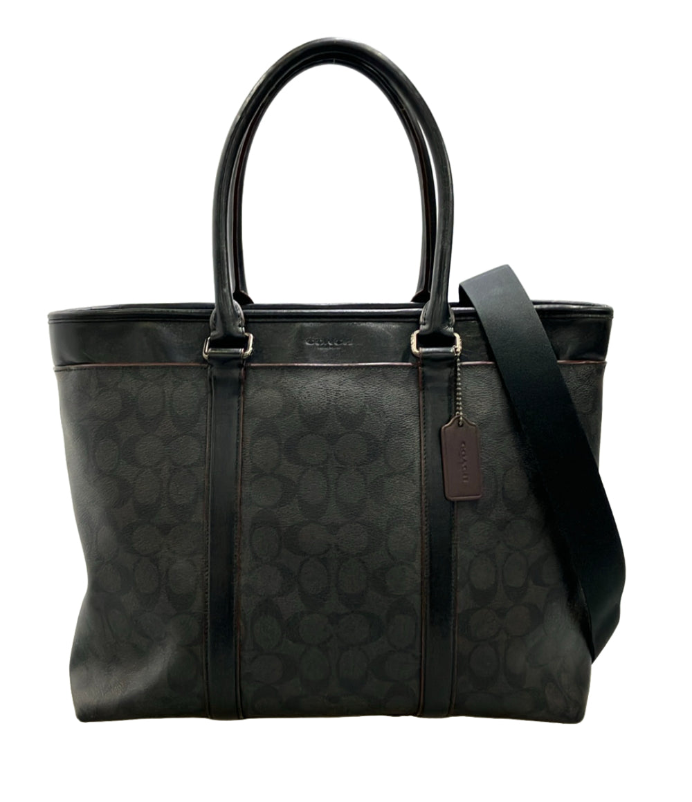 COACH 2way トートバッグ ショルダーバッグ 肩掛け 斜め掛け シグネチャー F23211 メンズ コーチ