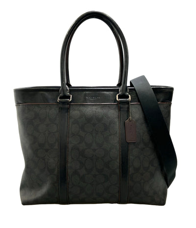 COACH 2way トートバッグ ショルダーバッグ 肩掛け 斜め掛け シグネチャー F23211 メンズ コーチ