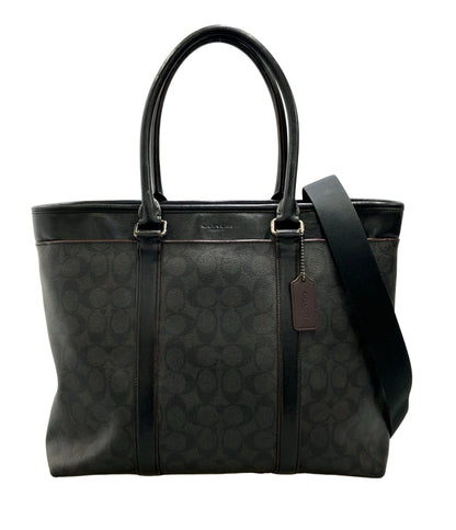 COACH 2way トートバッグ ショルダーバッグ 肩掛け 斜め掛け シグネチャー F23211 メンズ コーチ