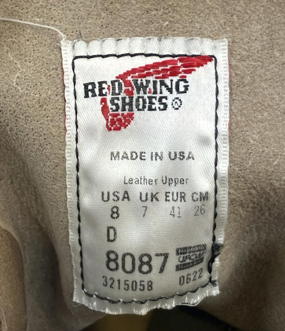 RED WING ワークブーツ ショートブーツ IRON RANGER 8087 メンズ SIZE 26.0 (M) レッドウィング
