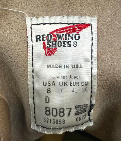 RED WING ワークブーツ ショートブーツ IRON RANGER 8087 メンズ SIZE 26.0 (M) レッドウィング