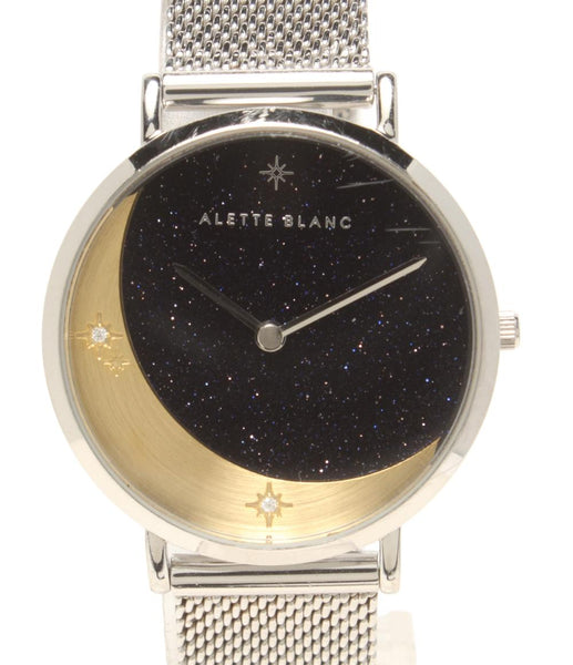 ALETTE BLANC 腕時計 クオーツ ブラック系 メンズ アレットブラン