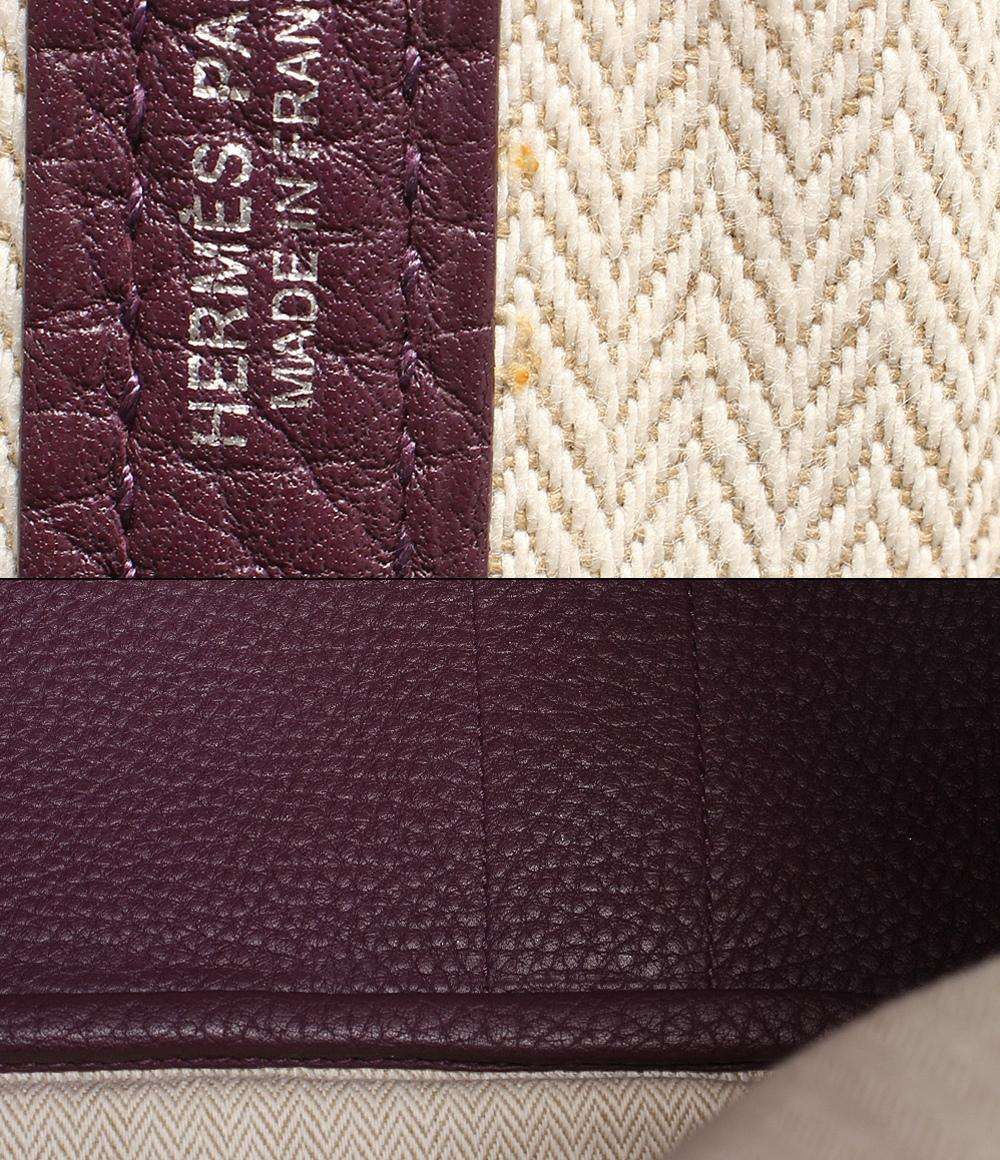 エルメス レザートートバッグ □P刻印 シルバー金具 ガーデンパーティー PM ネゴンダ レディース HERMES