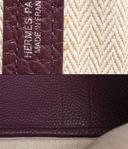 エルメス レザートートバッグ □P刻印 シルバー金具 ガーデンパーティー PM ネゴンダ レディース HERMES